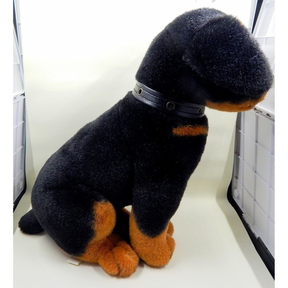 Goffa International Rottweiler Puppy Plush Stuffed Animal 12" - Picture 6 of 12